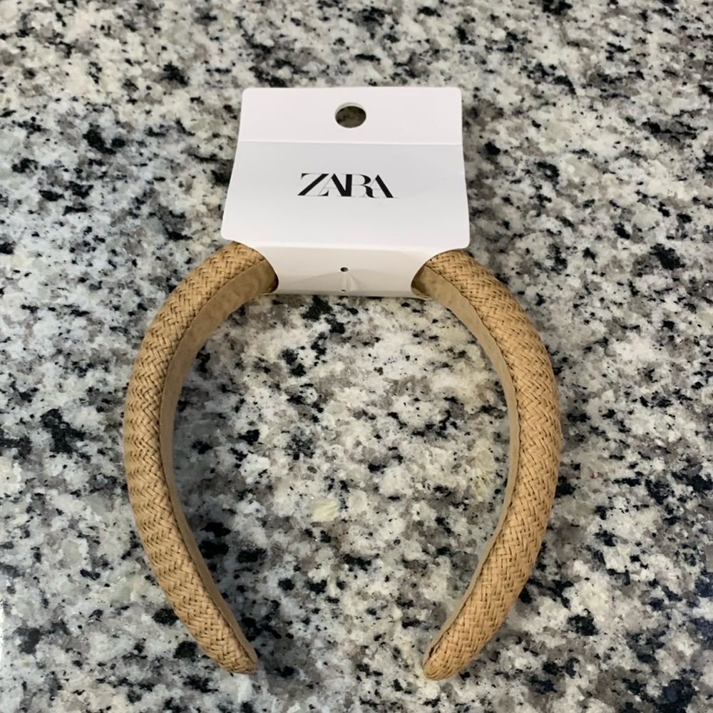 Zara neutral tan headband, size small medium